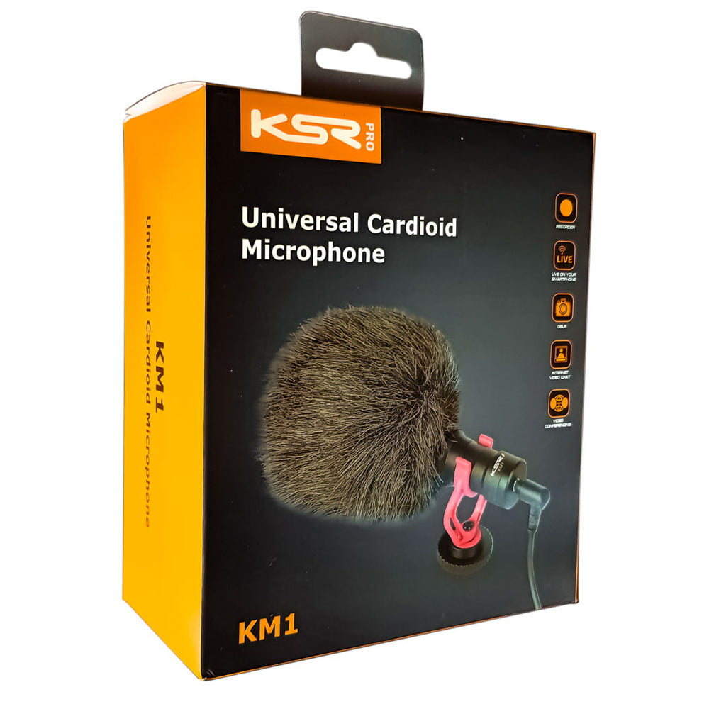 Microfone de Gravação de Vídeo Ksr Pro Km1